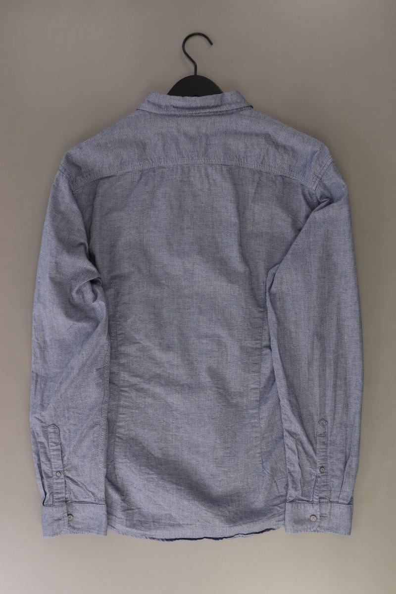 Esprit Langarmhemd für Herren Gr. XL blau aus Baumwolle