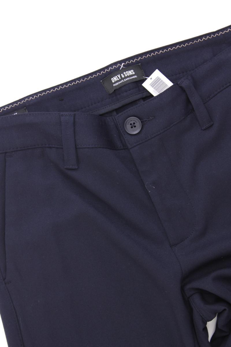 ONLY & SONS Hose für Herren Gr. W29/L32 blau aus Viskose