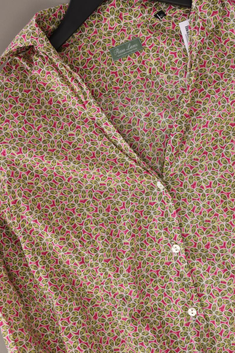 Rosa Lanz Textilmanufaktur Bluse Gr. XS Langarm mehrfarbig aus Baumwolle