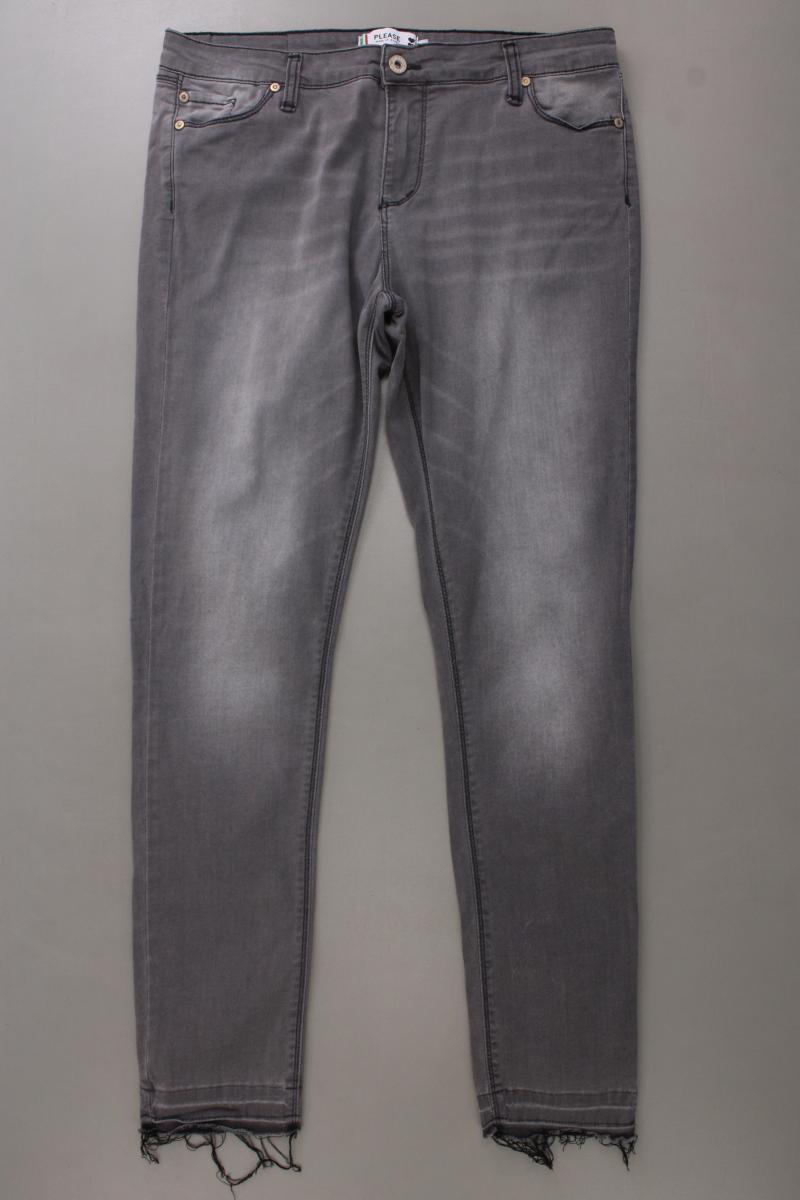 Please Skinny Jeans Gr. XL neuwertig grau aus Baumwolle