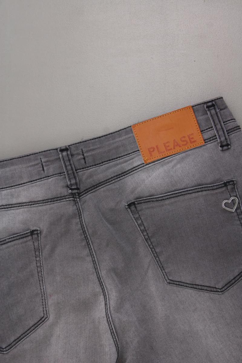 Please Skinny Jeans Gr. XL neuwertig grau aus Baumwolle