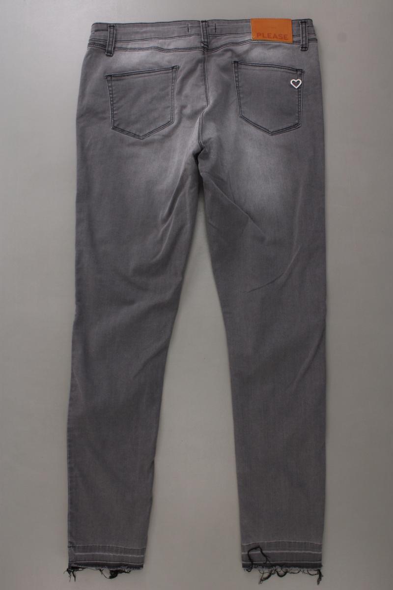Please Skinny Jeans Gr. XL neuwertig grau aus Baumwolle