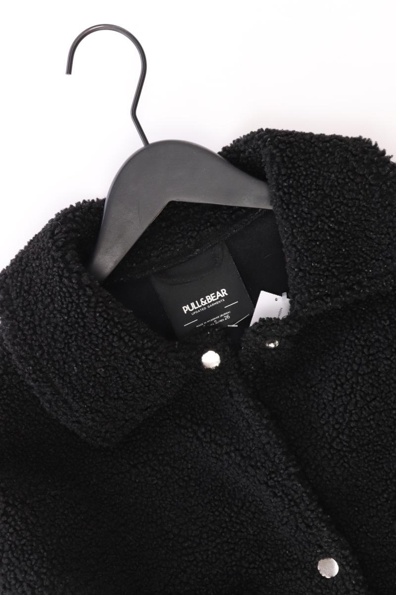 Pull&Bear Hemdjacke Teddy Gr. S schwarz aus Polyester