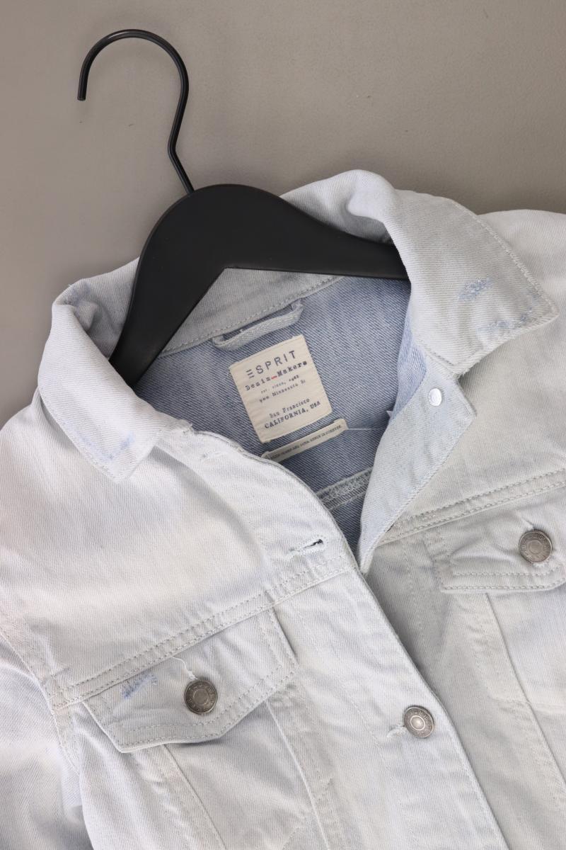 Esprit Übergangsjacke Gr. S blau aus Baumwolle