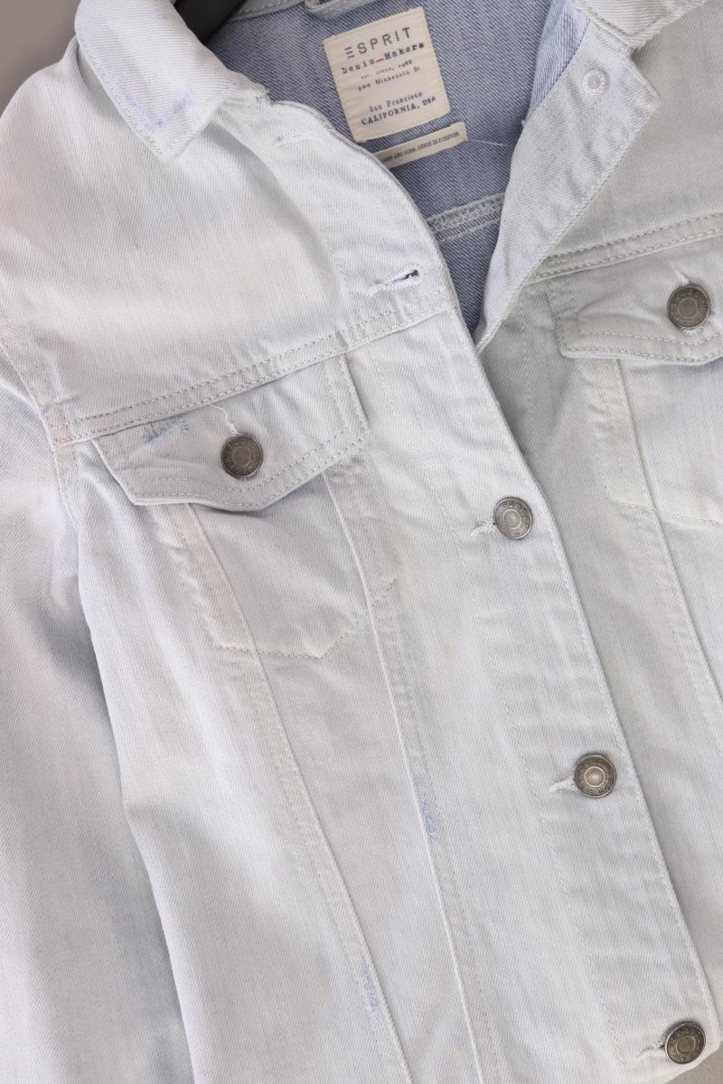 Esprit Übergangsjacke Gr. S blau aus Baumwolle
