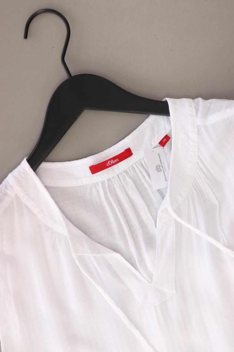 s.Oliver Ärmellose Bluse Gr. 36 weiß aus Viskose