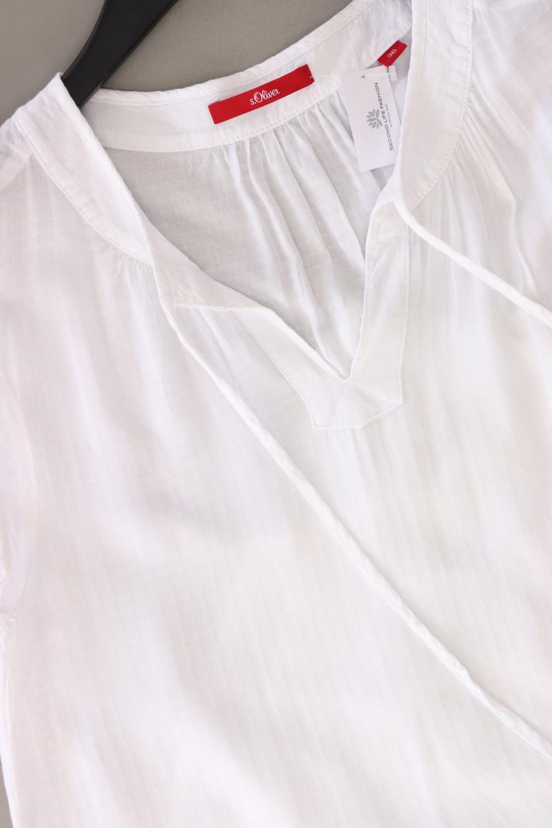 s.Oliver Ärmellose Bluse Gr. 36 weiß aus Viskose
