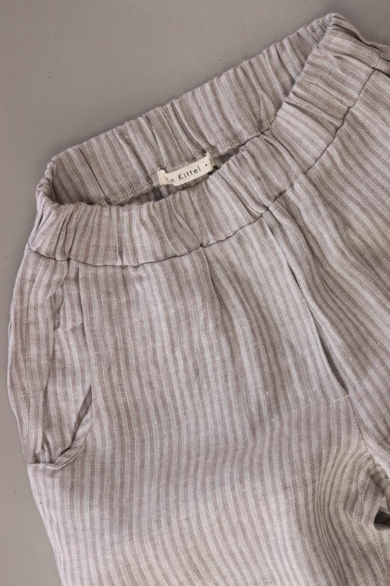 Von Kittel Leinenhose Gr. XS gestreift grau