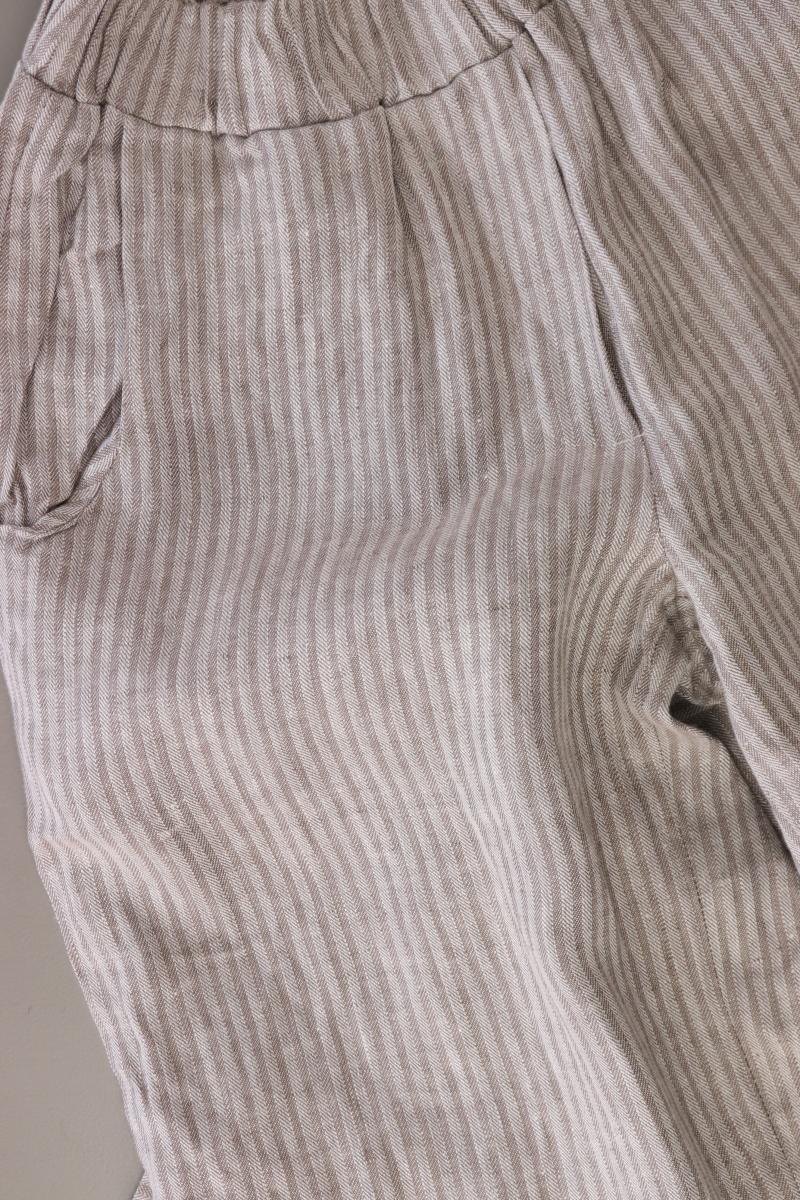 Von Kittel Leinenhose Gr. XS gestreift grau