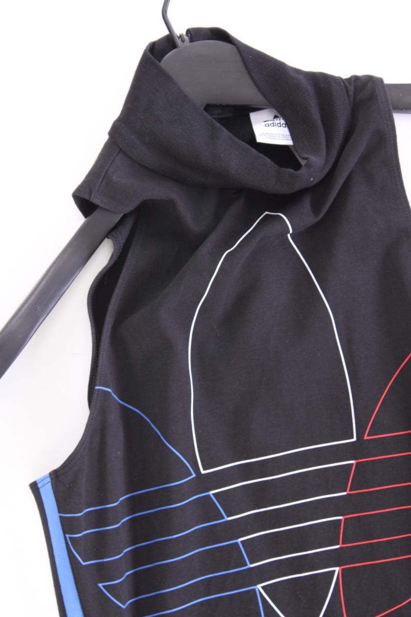 Adidas Schlauchkleid Gr. S Ärmellos schwarz aus Baumwolle