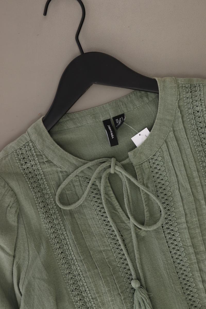 Vero Moda Sommerkleid Gr. S 3/4 Ärmel olivgrün aus Baumwolle