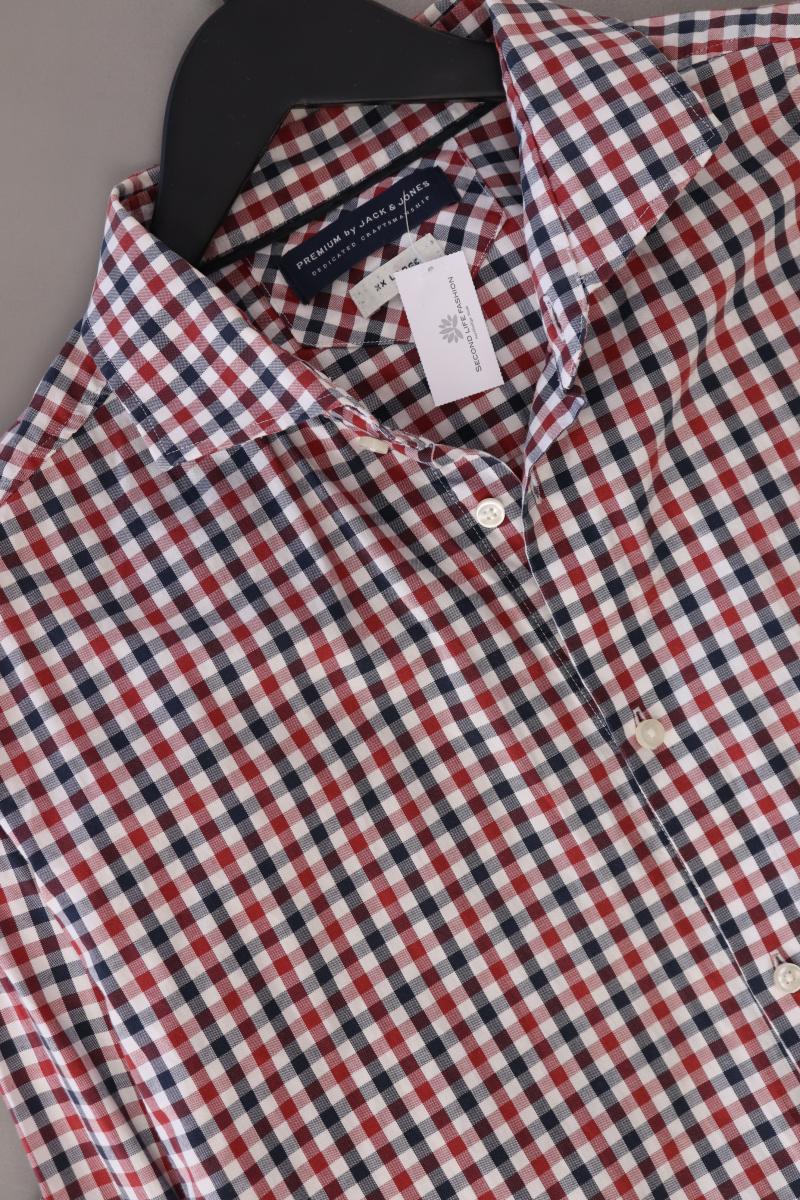 Jack & Jones Karohemd für Herren Gr. XXL kariert Langarm rot aus Baumwolle