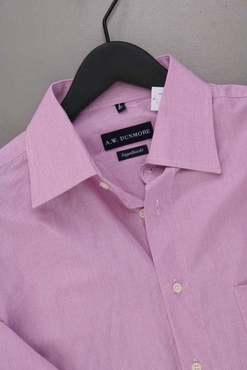 A.W. Dunmore Langarmhemd für Herren Gr. Hemdgröße 41 rosa aus Baumwolle