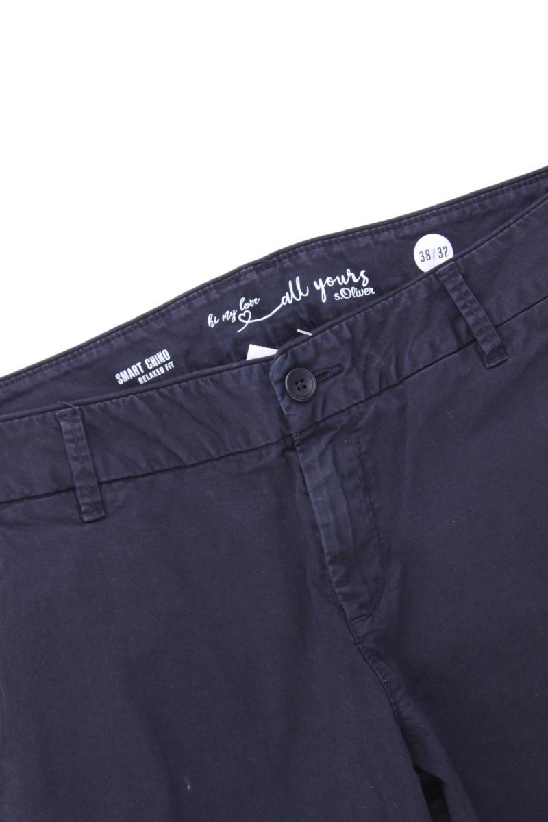s.Oliver Chinohose Gr. 38/L32 blau aus Baumwolle