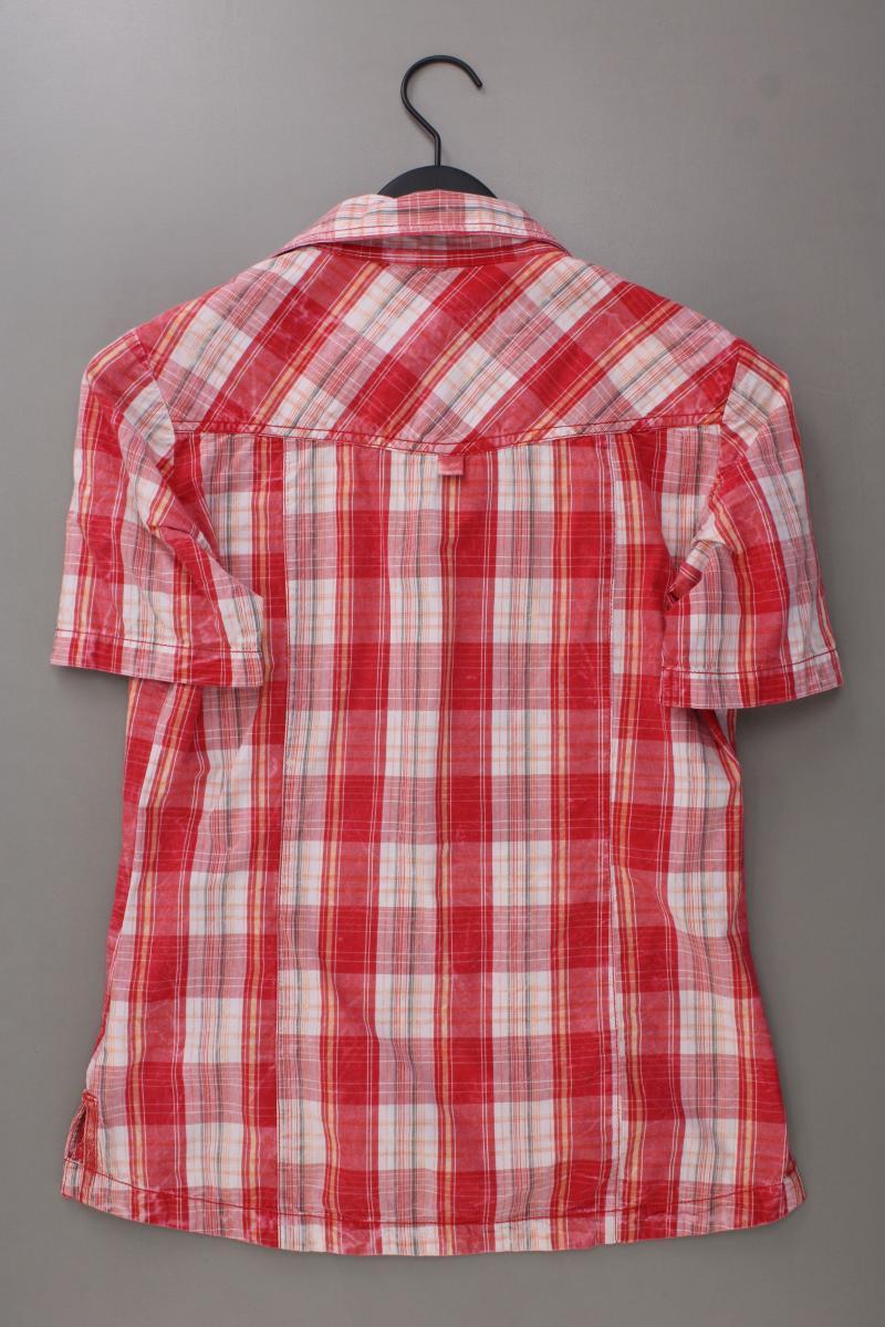 Soccx Karobluse Gr. M kariert Kurzarm rot aus Baumwolle