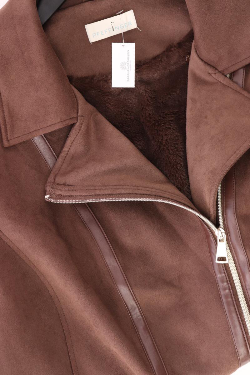 Pfeffinger Übergangsjacke Gr. 46 braun aus Polyester