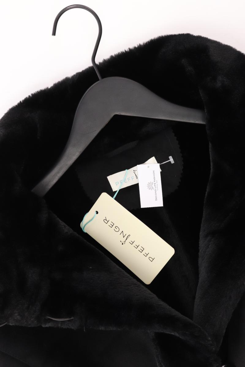 Pfeffinger RP Suede Mantel Gr. 46 neu mit Etikett schwarz aus Polyester