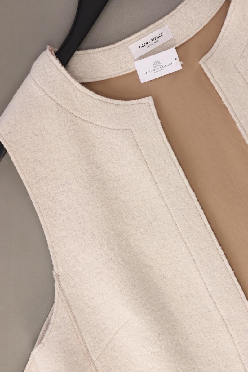 Gerry Weber Regular Weste Gr. 42 neuwertig creme aus Viskose