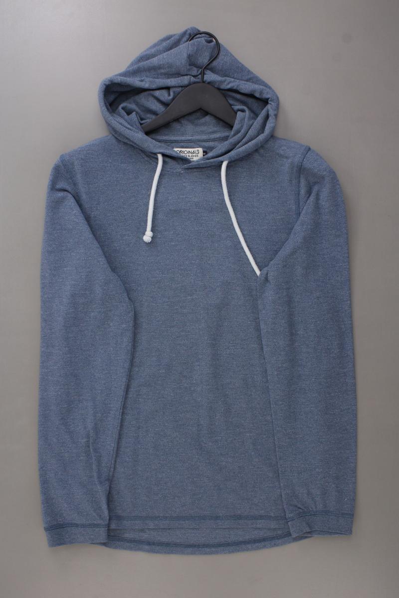 Jack & Jones Hoodie für Herren Gr. S neuwertig blau aus Baumwolle