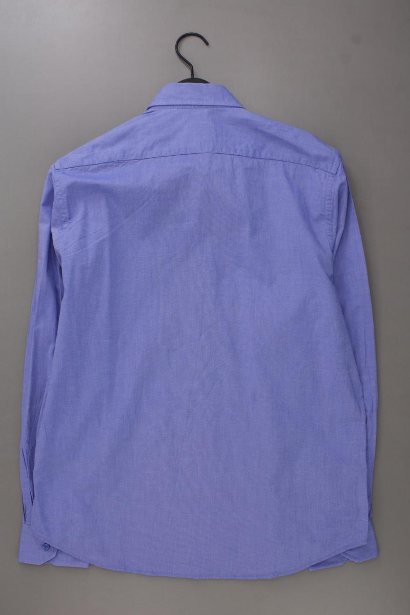 Daniel Hechter Langarmhemd für Herren Gr. Hemdgröße 41 blau aus Baumwolle