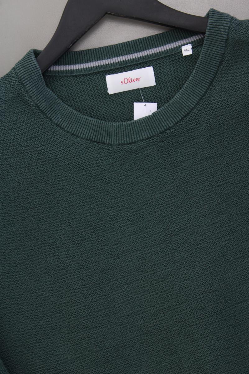 s.Oliver Pullover Gr. 4XL für Herren Gr. XXXL grün aus Baumwolle