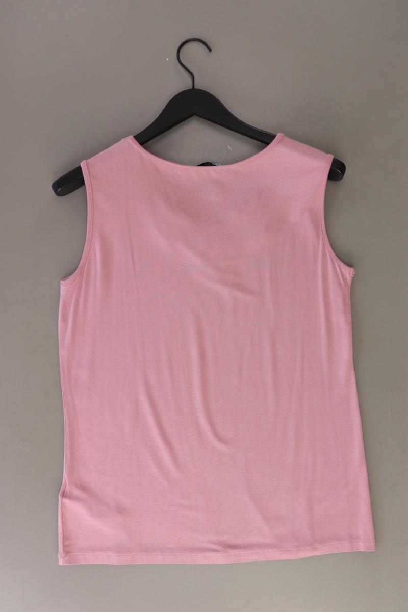 Himmelblau Trägertop Gr. 42 mit Pailletten rosa aus Viskose