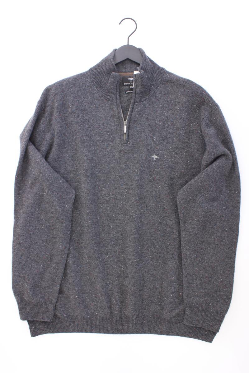 Fynch Hatton Wollpullover Gr. 4XL für Herren Gr. XXXL grau