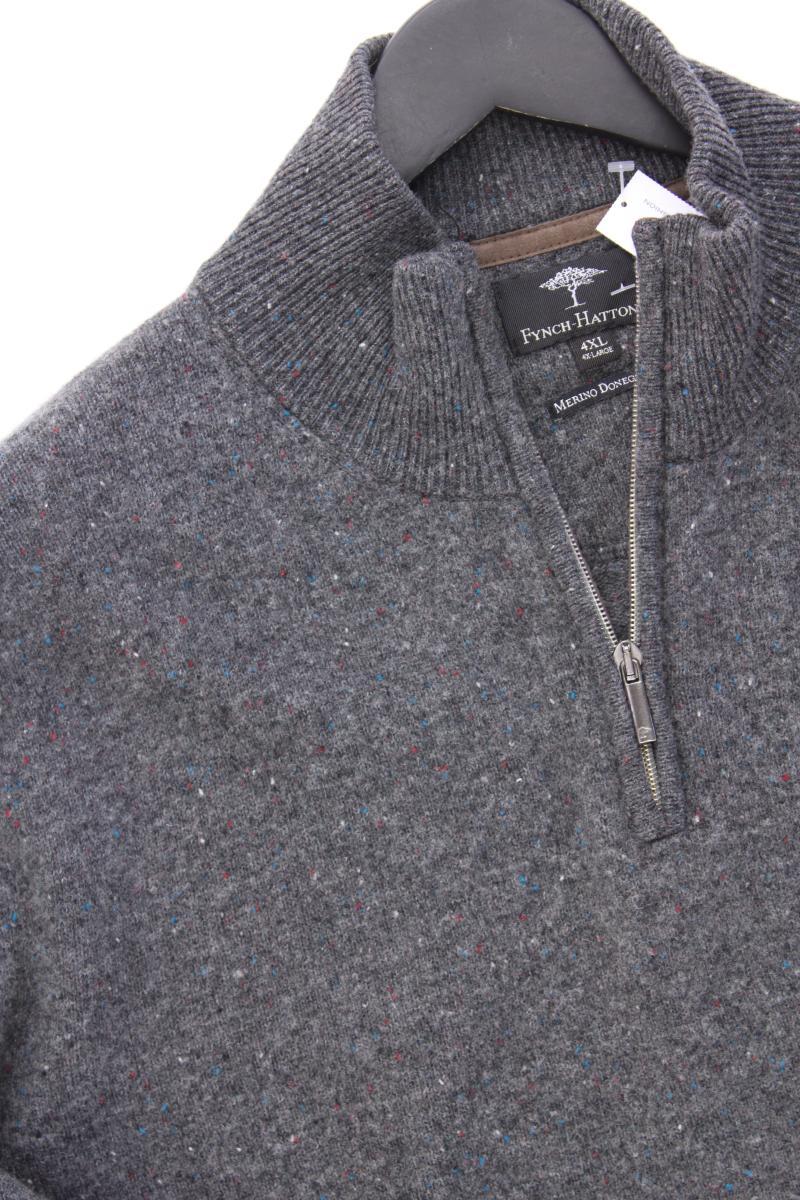 Fynch Hatton Wollpullover Gr. 4XL für Herren Gr. XXXL grau