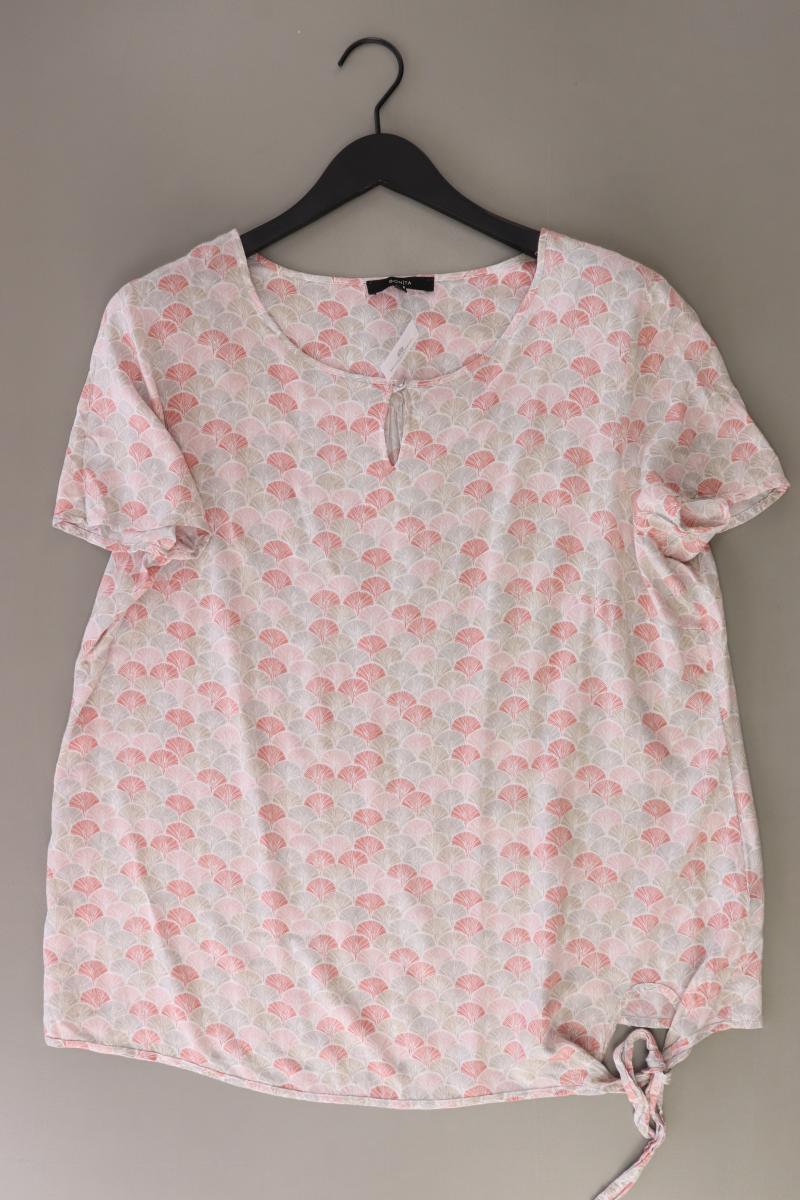 Bonita Kurzarmbluse Gr. 44 rosa aus Viskose