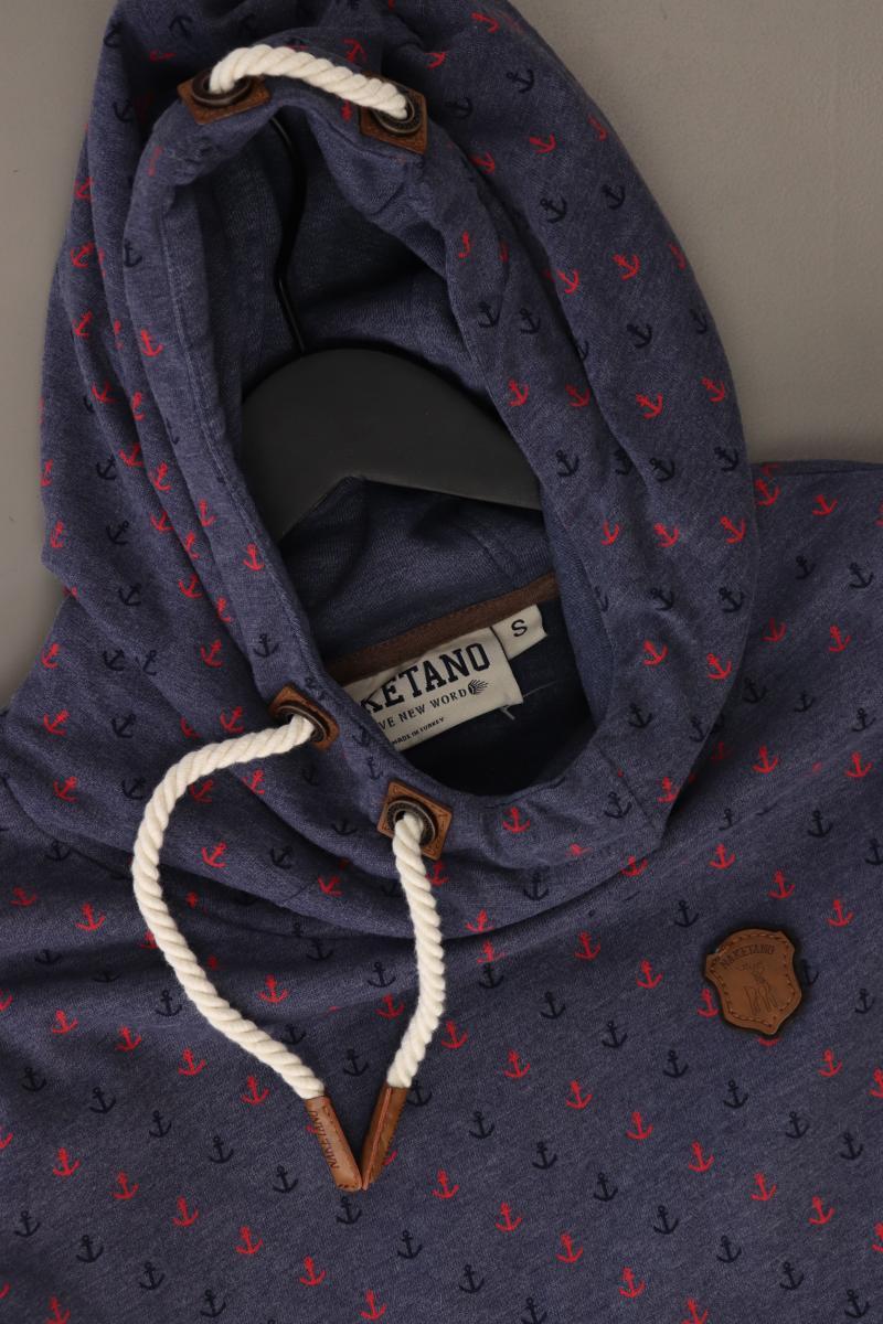 Naketano Feinstrickpullover Gr. S blau aus Baumwolle