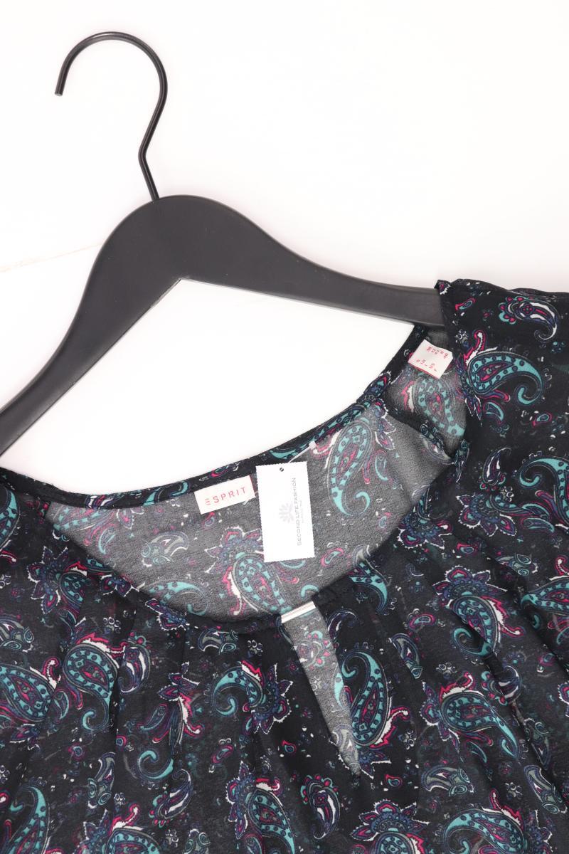 Esprit Langarmbluse Gr. 38 mit Paisleymuster schwarz aus Polyester