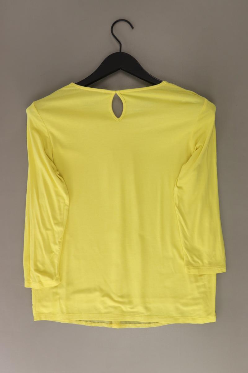 More&More Regular Bluse Gr. 36 3/4 Ärmel gelb aus Polyester