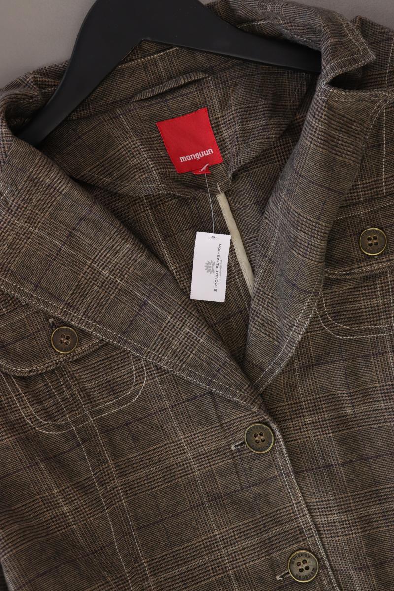 Manguun Regular Blazer Gr. 44 braun aus Baumwolle
