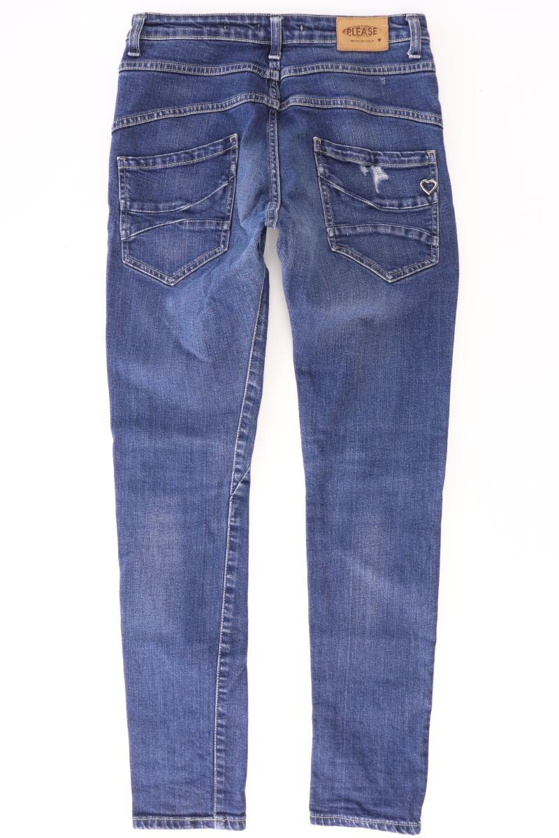Please Skinny Jeans Gr. XS blau aus Baumwolle