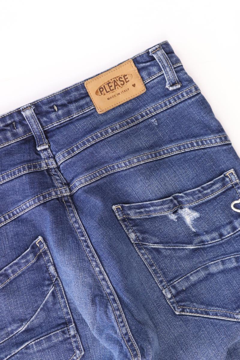 Please Skinny Jeans Gr. XS blau aus Baumwolle
