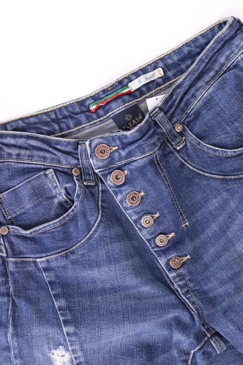 Please Skinny Jeans Gr. XS blau aus Baumwolle