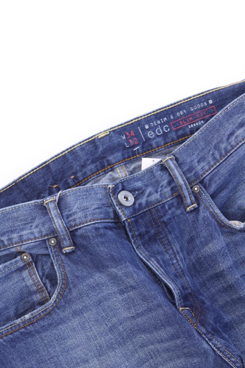 edc by Esprit Slim Jeans für Herren Gr. W34/L32 blau aus Baumwolle