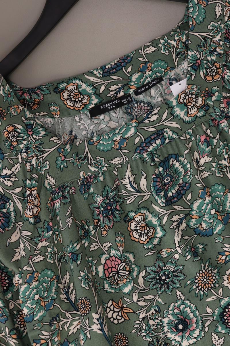 Reserved Regular Bluse Gr. 36 3/4 Ärmel grün aus Viskose