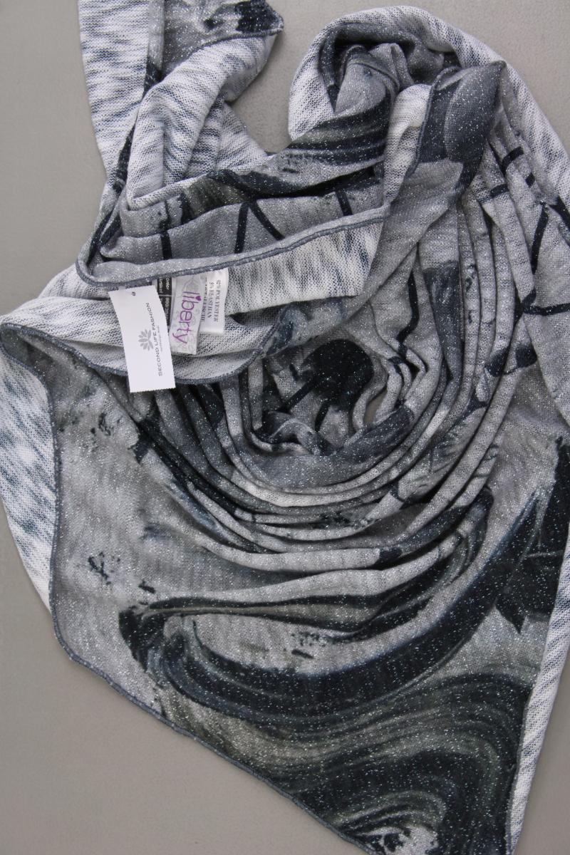 Liberty Schal mit Glitzer neuwertig grau aus Polyester