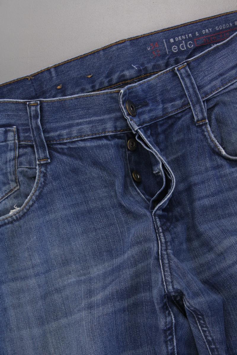 Esprit Slim Jeans für Herren Gr. W34/L32 blau aus Baumwolle