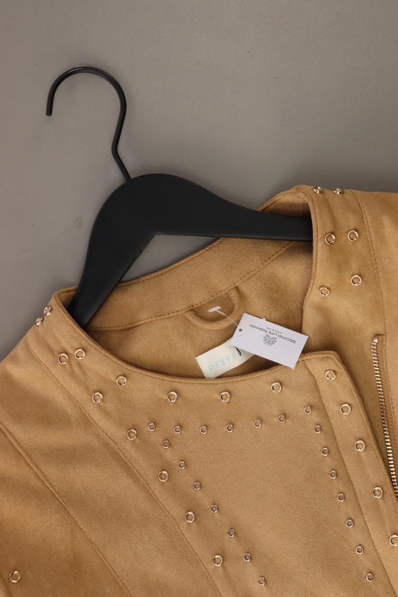 Pfeffinger Übergangsjacke Gr. 46 mit Nieten braun aus Polyester