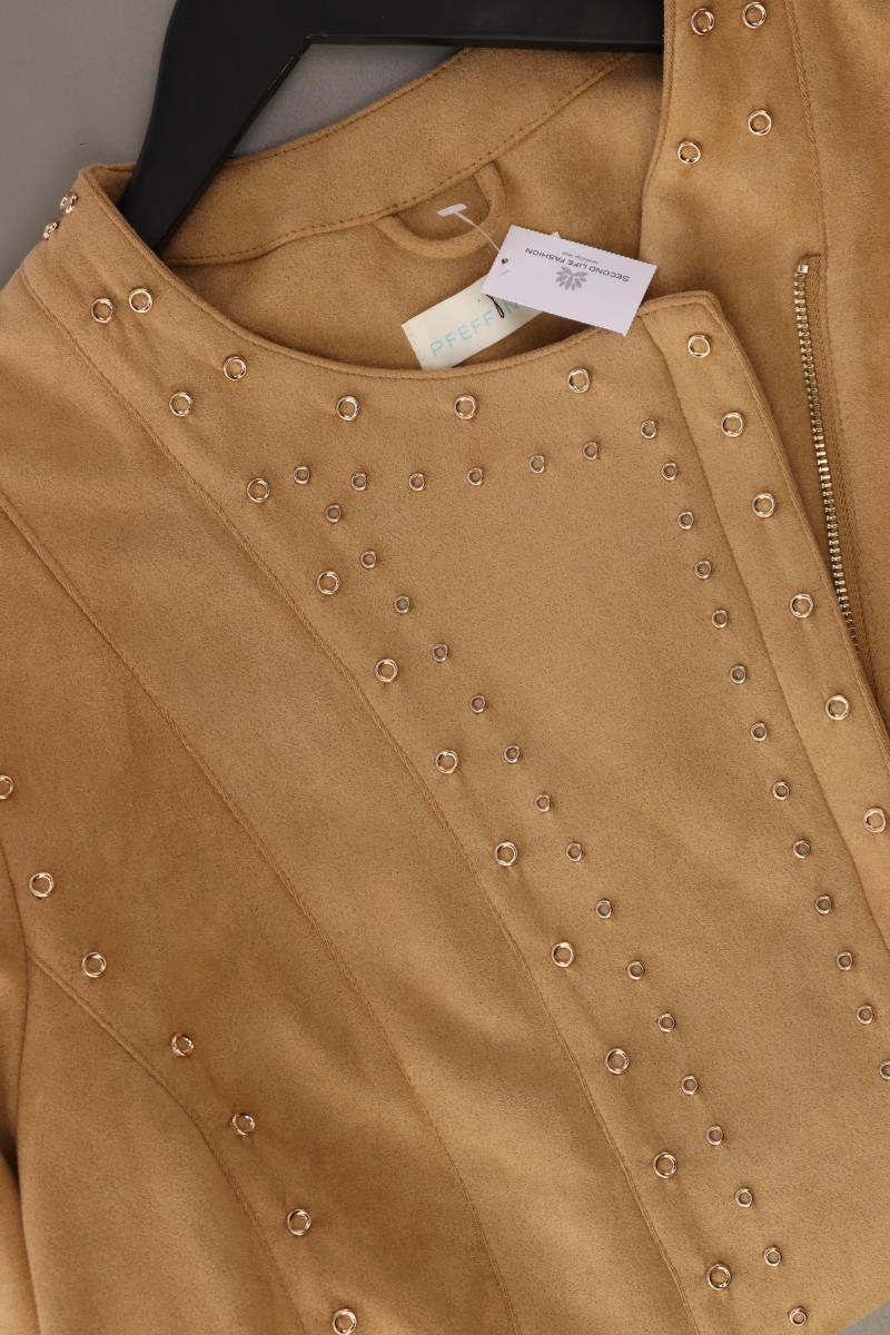 Pfeffinger Übergangsjacke Gr. 46 mit Nieten braun aus Polyester