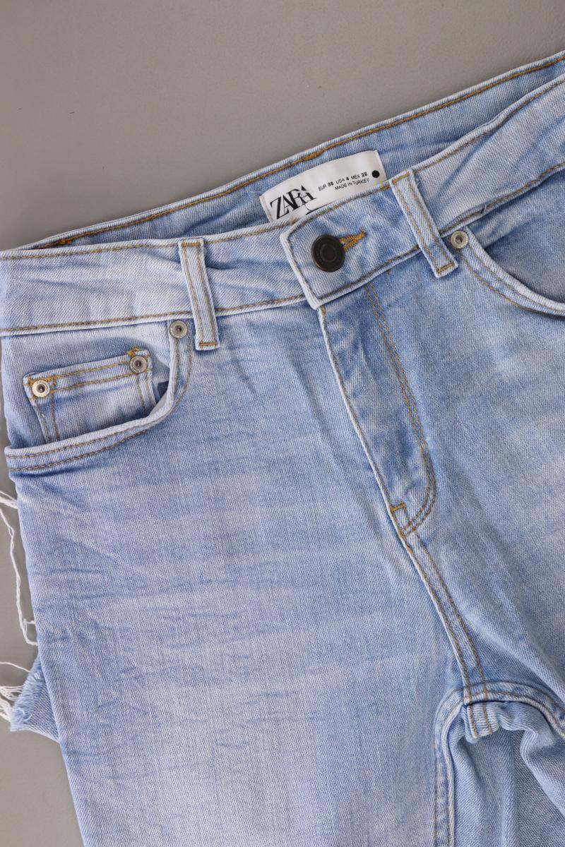 Zara Skinny Jeans Gr. 36 blau aus Baumwolle