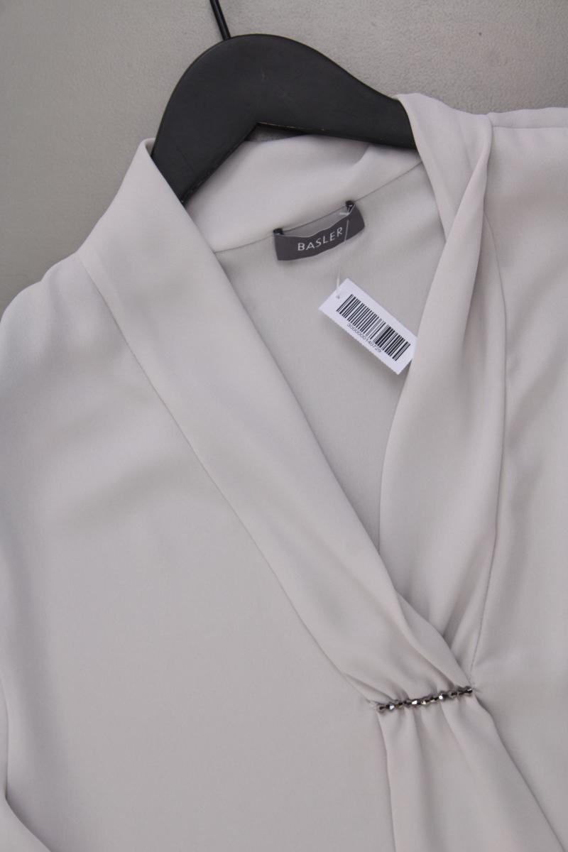 Basler Langarmbluse Gr. 42 neuwertig grau aus Polyester