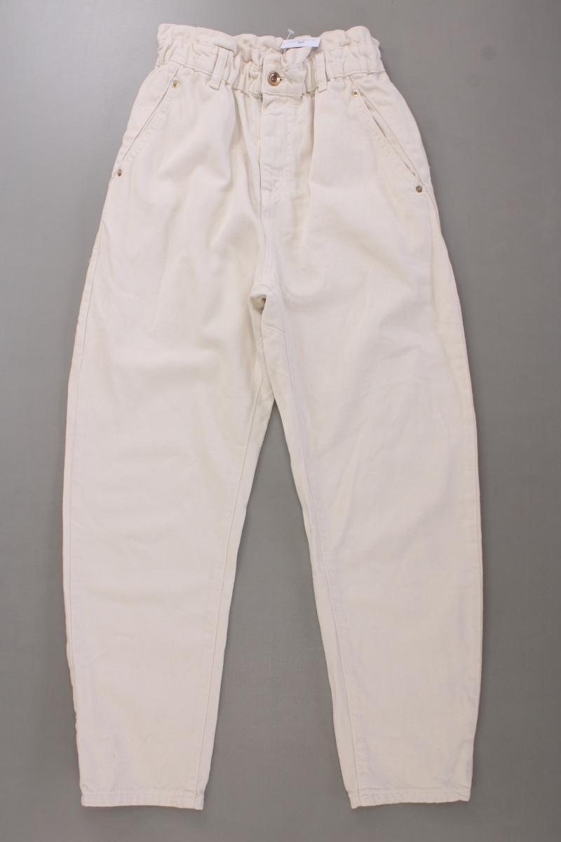 Zara 7/8 Hose Gr. 34 creme aus Baumwolle