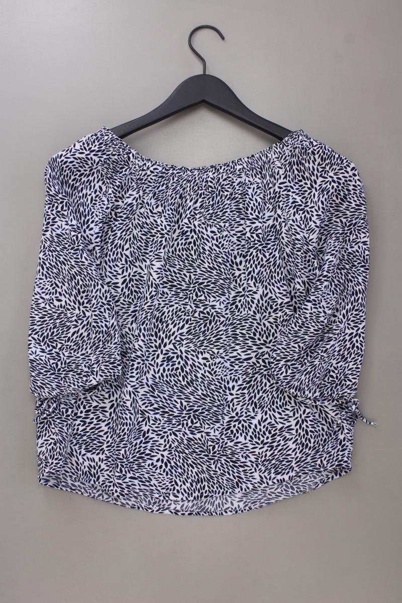 Street One Classic Bluse Gr. 36 3/4 Ärmel mit Carmen-Ausschnitt blau aus Viskose