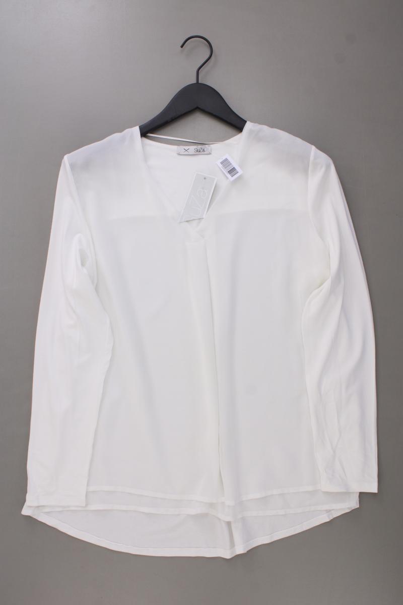 SuZa Langarmbluse Gr. 42 neu mit Etikett weiß aus Polyester