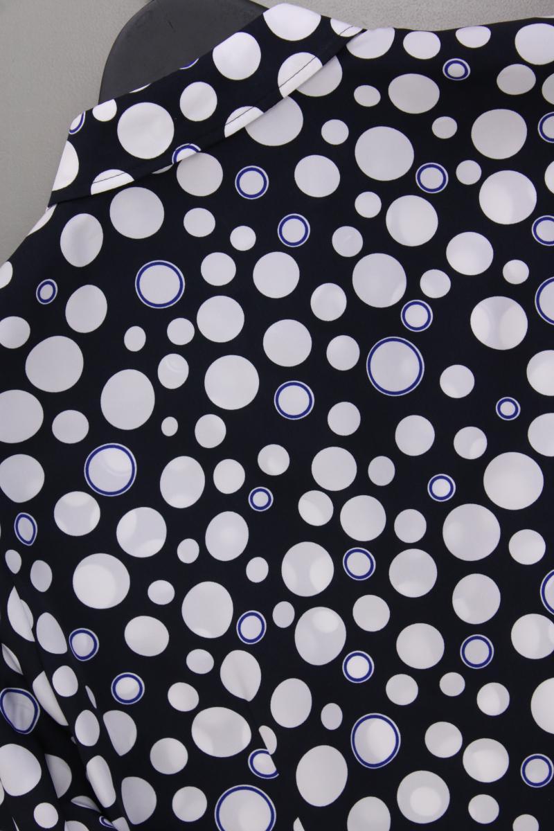 Basler Langarmbluse Gr. 40 gepunktet neuwertig blau aus Polyester
