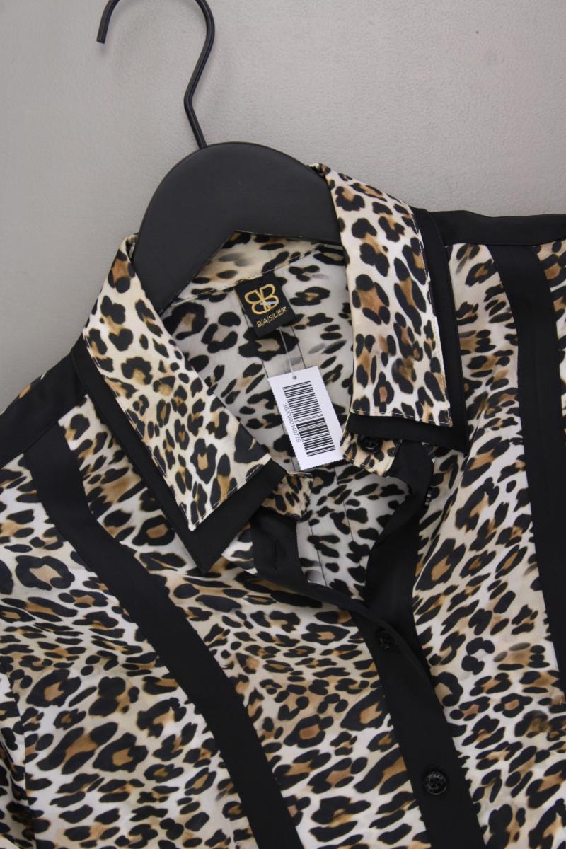 Basler Langarmbluse Gr. 40 mit Tierdruck neuwertig braun aus Polyester