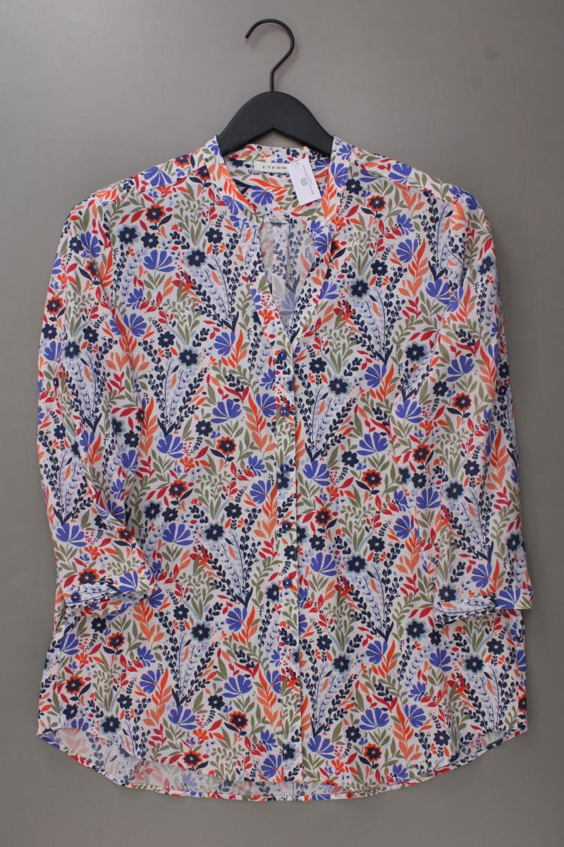 Eterna Classic Bluse Gr. 40 mit Blumenmuster neuwertig 3/4 Ärmel mehrfarbig